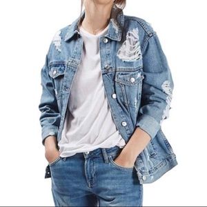 TopShop Distressed denim jacket